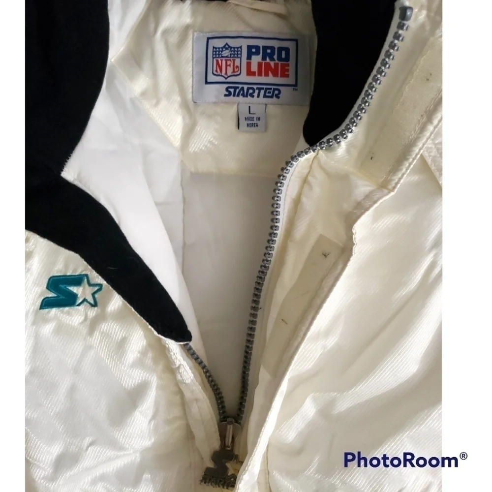 Rare Vintage NFL PRO LINE Starter Miami Dolphins Pullover Jacket Size L